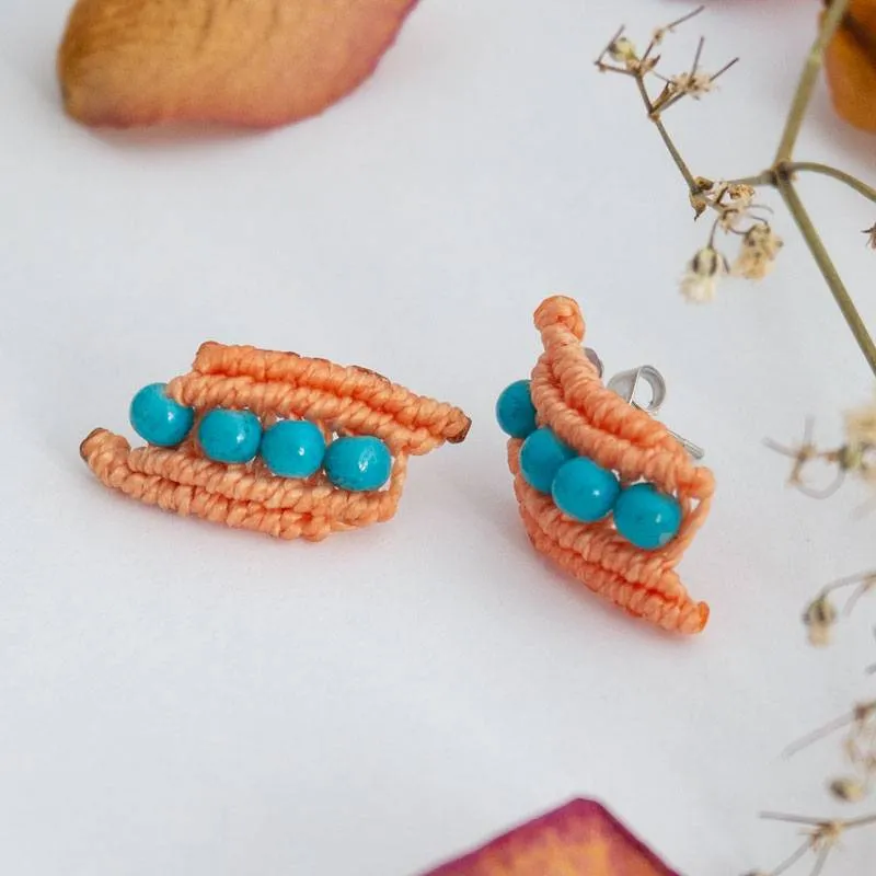Orecchini Twist piccoli e colorati