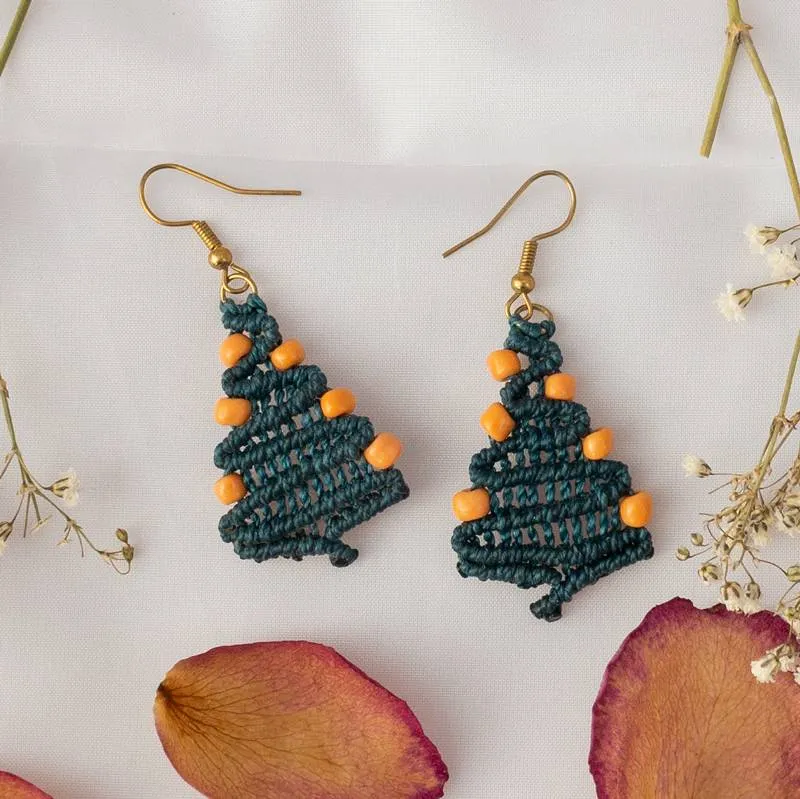 Orecchini a forma di Albero di Natale