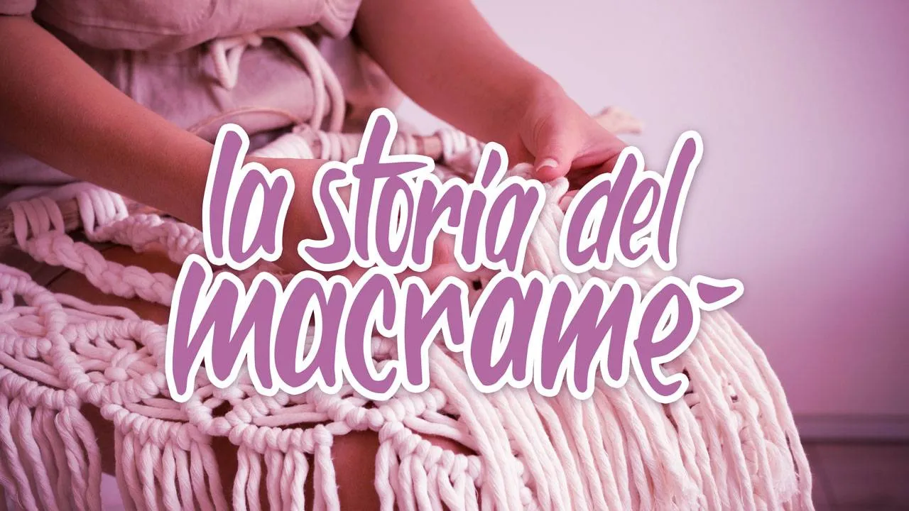 Illustrazione della storia del macramè