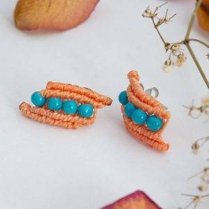 Orecchini Twist piccoli e colorati