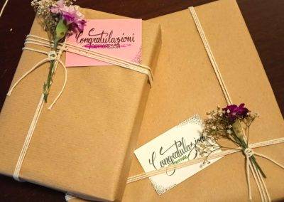 Calligrafia e pacchetti - Regali laurea