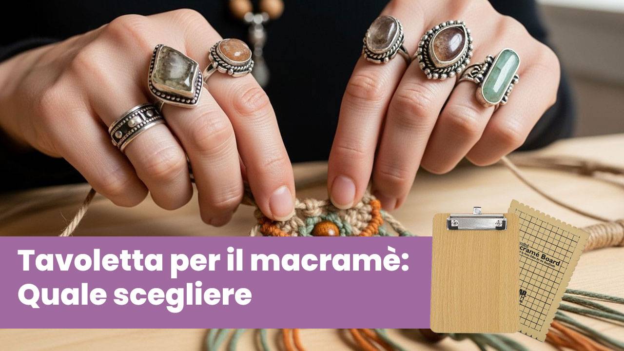 Tavoletta Macramè, quale scegliere tra spugna, legno e sughero